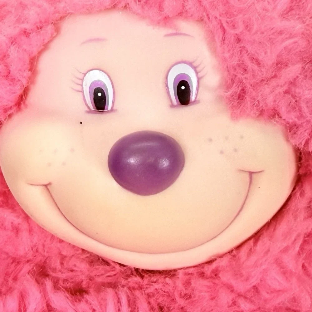 Flower Pets Pink Sprite Fairy Rubber Face Plush‎ Soft Stuffed Animal Toy 1984